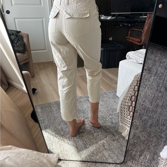 Sundance Cream Casual High Waisted Fall Staple Ankle Pants - Picture 2 of 8